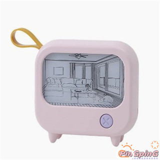 2024 HẤP DẪN!! Đèn ngủ LED Thiết kế tranh TV dễ thương Đèn bàn học Đèn sạc USB Chiếu sáng 2 cấp Đèn để bàn Mini