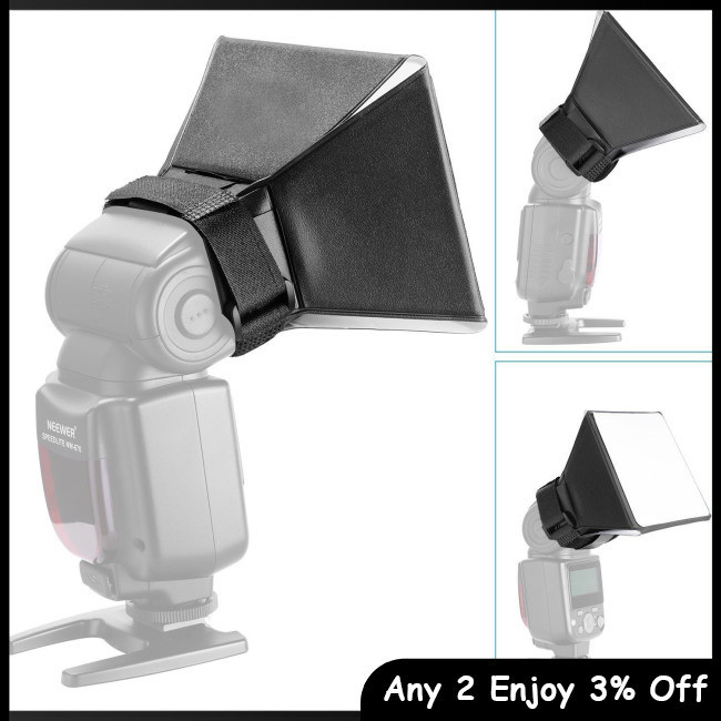 Zevaret Chụp Ảnh Softbox Flash Diffuser Di Động Bounce Softbox Kit Flash Lambty Box Softbox