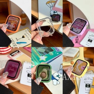Ốp Silicon Mềm Cho Apple Watch Ultra 9 8 7 49mm 45mm 41mm Vỏ Bảo Vệ Cho iWatch Series SE 6 5 4 3 44mm 40mm 42mm 38mm Vỏ Kẹo