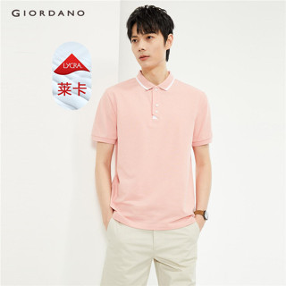GIORDANO Nam Áo Sơ Mi Polo Tương Phản Túi Co Giãn Áo Sơ Mi Polo Nữ Tay Ngắn Mùa Hè Thời Trang Áo Sơ Mi Polo 13014212