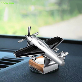 Onewsun Máy Làm Mát Không Khí Ô Tô Năng Lượng Mặt Trời Máy Bay Đồ trang trí Trung Tâm Bảng Điều Khiển Trang Trí Mini Xe Hơi Làm Mát Không Khí Hương Thơm Máy Bay Ô Tô Trang Trí Mới