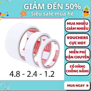 1 cuộn băng keo 2 mặt các size 1.2mm / 2.3 mm