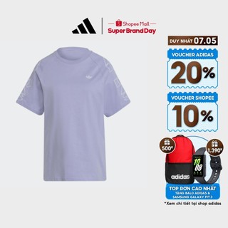  adidas Phong cách sống Áo Thun Suông adidas Letter Nữ Màu tím H20254