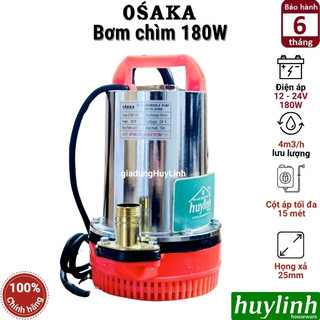 Máy bơm chìm osaka 180w - 12v/24v - bơm chống ngập