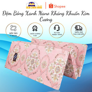 Đệm Bông Xanh Nano Kháng Khuẩn NEM KIM CUONG