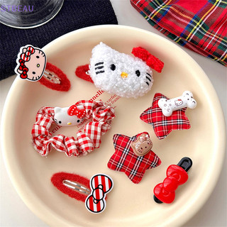 Mũ kawaii kẹp tóc hello kitty hoạt hình anime kẹp dễ thương cho bé gái trái tim dây tóc đồ chơi quà tặng sinh nhật phụ kiện tóc