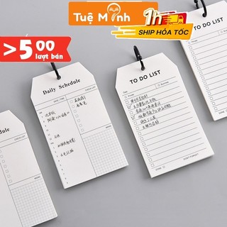 Tập 52 tờ giấy note ghi chú, check list lập kế hoạch theo dõi to do list tiện lợi NO08