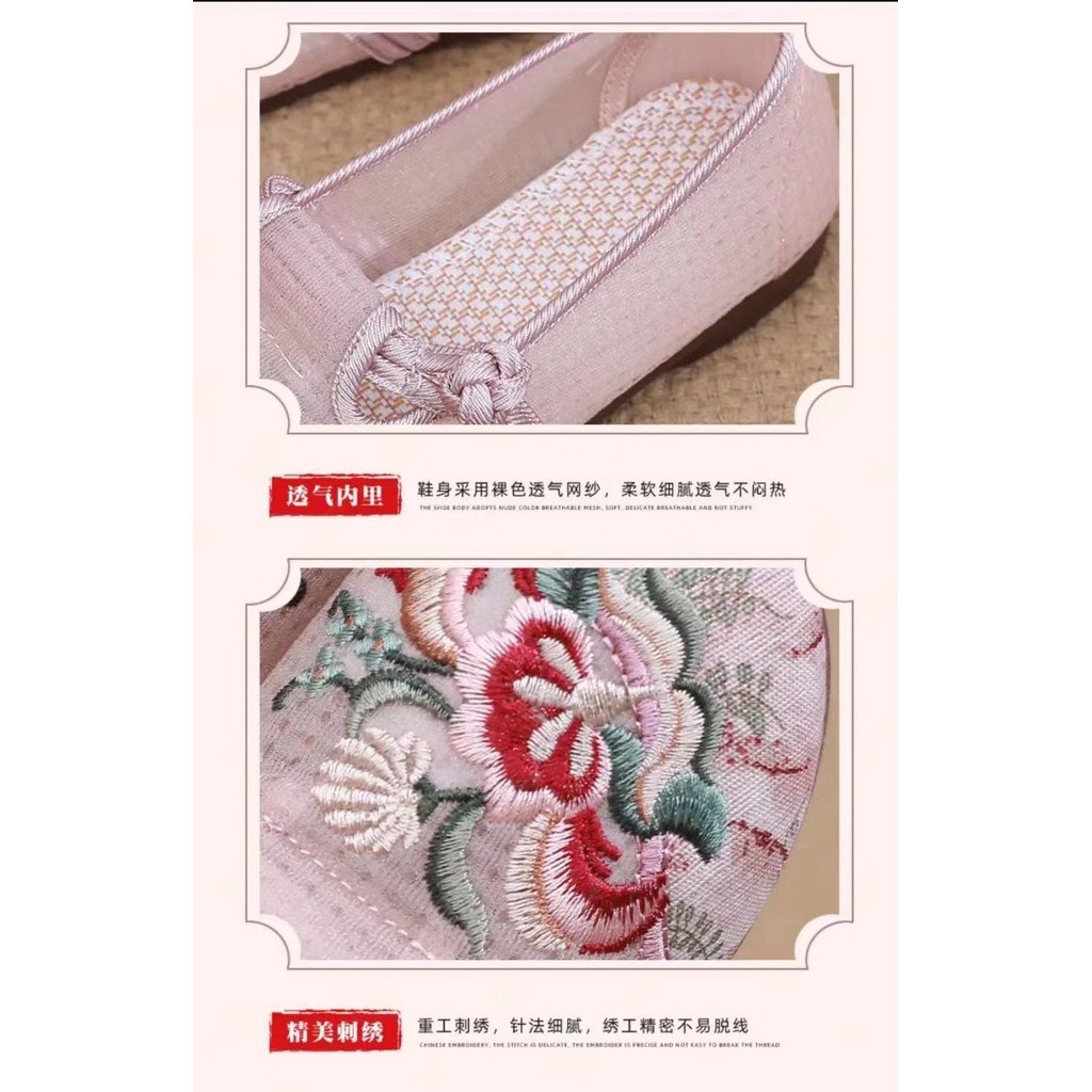 Cũ Bắc Kinh Giày Vải Mẹ Giày Thường Xuân Mùa Hè Mỏng Phong Cách Nữ Bề Mặt Lưới Slip-On Trung Niên Người Cao Tuổi Đế Mềm