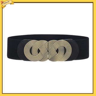 Tại| Thắt Lưng Nữ Dây Rộng Co Giãn Có Thể Điều Chỉnh Màu Sắc Tương Phản Chống Vỡ Eo Chặt Chống Trơn Trượt Retro Định Hình Eo Thắt Lưng Quần Áo Phụ Kiện