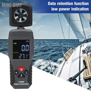 Mini giay cảm biến thông minh máy đo gió st9606 cầm tay tốc độ