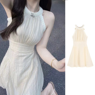 Đầm dự tiệc Váy body Đầm babydoll Váy cottagecore Pháp Tính Khí Không Tay Dây Đầm Niche Thiết Kế Ngọt Ngào Phong Cách Nhẹ Nhàng Phù Hợp Với Đầm Đi Biển Sanya Mùa Hè