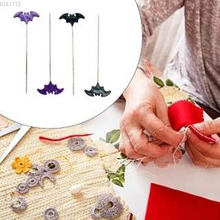 Hik 50 100 Chiếc Dressmaking Pins Halloween Bat Florers May Pin DIY May Vị Trí