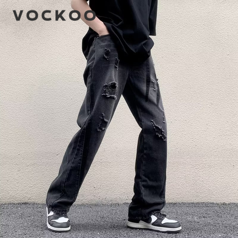 VOCKOO quần jean nam quần_ống_rộng quần dài nam 2024 NEW STYLE MNK2430PIX 21Z240521