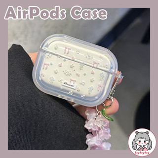 Vỏ tai nghe mặt dây chuyền hoa tươi mùa xuân cho Airpods 1 2 3 Pro 2nd Vỏ Tai nghe không dây chống rơi