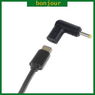 Đầu nối bộ sạc nguồn máy tính xách tay BON Type-C Nữ sang DC Nam Jack 4 0x1 7mm