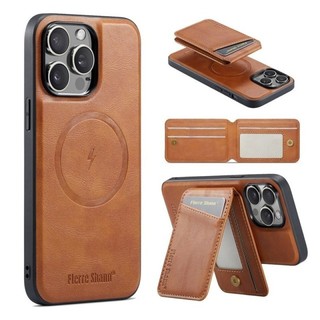 Ví Sang Trọng Từ Tính 2 Trong 1 Khe Cắm Thẻ Có Thể Tháo Rời Đứng Bao Da Điện Thoại Cho iPhone 11 12 13 14 15 Pro Max 14 15 Plus PU Sạc Không Dây Ốp Lưng Chống Sốc