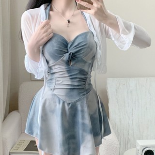 Mùa Hè 2024 Phong Cách Mới Bán Chạy Influencer Pure Desire Phong Cách Halterneck Váy Phong Cách Bao Bụng Ôm Hơn Nhìn Kỳ Nghỉ Một Mảnh