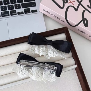 1 Kẹp Tóc Nơ Ren Kẹp Tóc Nữ