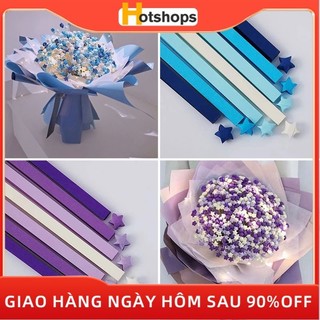 Set 90 / 120 / 380 / 540 Giấy Xếp Sao May Mắn In Họa Tiết Hoạt Hình Nhiều Màu Sắc Dùng Làm Quà Tặng Valentine