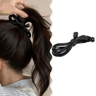 [Dokidoki] Kẹp chuối Streamer thanh lịch thời trang Kẹp tóc đuôi ngựa màu trơn chống trượt cho nữ Bé gái Phụ kiện tóc đơn giản Quà tặng [MỚI]