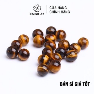 Hạt thạch anh mắt hổ vàng vip tự nhiên 100% htjewelry ph662