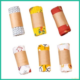 Innlike1 120x120cm Bé Muslin Cotton Nguyên Chất Nhận Chăn In Hình Trẻ Sơ Sinh Quấn