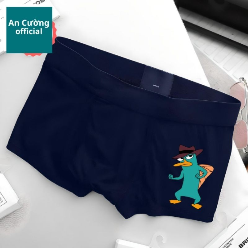 Quần lót nam quần sịp đùi thun lạnh hình ngộ nghĩng nhiều hình 4 chiều 1071- ancuong.officia