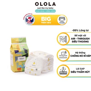 COMBO 4 Bịch Tã/Bỉm Quần Cao Cấp OLOLA Skin Fit Size XXL 18 Miếng Hàn Quốc Cho Bé, Mỏng Nhẹ, Mềm Thoáng, Thấm Hút Nhanh