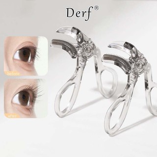 Derf One Curling Lược Góc Rộng Răng Máy Uốn Mi Tự Nhiên Dài Uốn Hình Hướng Dương Lông Mi Dụng Cụ