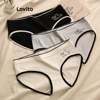 Quần lót Lovito cơ bản họa tiết hoạt hình phong cách thường ngày dành cho nữ LNE43076