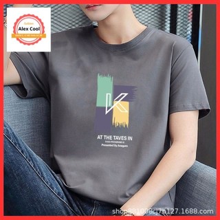 Áo thun nam, áo phông nam tay ngắn cổ tròn chất thun lạnh co giãn 4 chiều alex cool