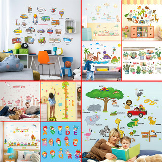 Tranh Decal dán tường Tiếng Anh Hình Các Con Vật Cho Bé - Decal dán tường