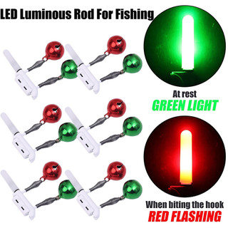 Chống nước, rõ ràng, bền bỉ - Cần phát sáng LED để câu cá - Đèn đầu cực điện tử - Đèn cảnh báo câu cá ban đêm có chuông đôi - Phụ kiện câu cá biển