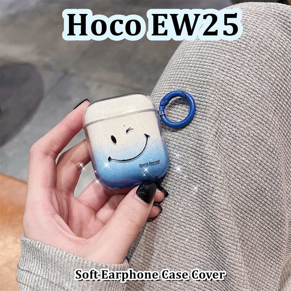 [Giao hàng nhanh] Dành cho vỏ Hoco EW25 Vỏ tai nghe silicon mềm hoạt hình đơn giản Vỏ bọc