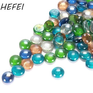 HEFEI Đá Thủy Tinh Trang Trí Nhà Quà Tặng Hỗn Hợp Màu Sắc Trang Trí Thủ Công Đá Cẩm Thạch Sỏi Bể Cá