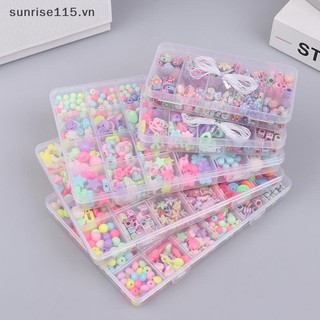 Srvn 1 Bộ Sáng Tạo Rời Miếng Đệm Hạt Làm Vòng Tay Vòng Cổ 10 / 24 Lưới Cô Gái Bộ Trang Sức Đồ Chơi DIY Handmade Đính Hạt Đồ Chơi Trẻ Em Quà Tặng.