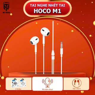  Tai nghe Hoco M1 Max 3.5mm được làm từ chất liệu TPE siêu bền speaker 12mm hỗ trợ gaming phone dài 120cm. 