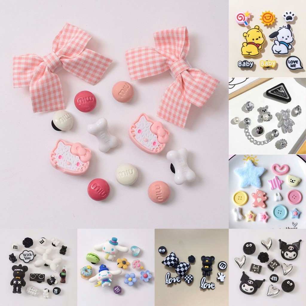 [Giá Sỉ] Bộ Phụ Kiện Gắn Dép, Charm, Sticker Hình Gắn Trang Trí Giày Dép Hoạt Hình Đáng Yêu