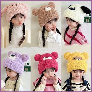 Am Lotso StellaLou LinaBell gấu trúc hoạt hình mũ ấm áp mùa đông trẻ em Earwarmers ats Bé gái mũ chui đầu Mũ Dâu Gấu Cos H