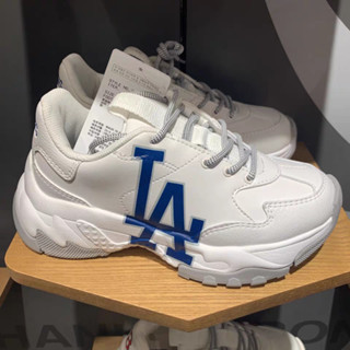 Giày Thể Thao MLB LA Nam Nữ, Giày Sneaker Đế Độn Tăng 5cm Chiều Cao Full Box Bill