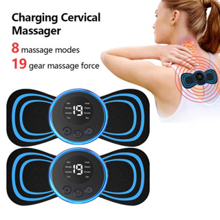 Ems Cổ Cáng Máy Mát Xa Điện Miếng Dán Xung Kích Thích Cơ Di Động Giảm Đau