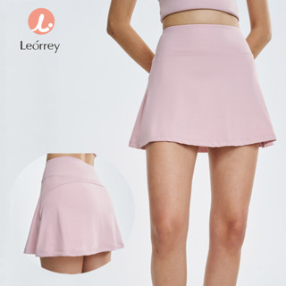 Leorrey-Váy ngắn chữ A chống trượt, váy ngắn thể thao thường ngày, cạp cao, váy tennis tập yoga