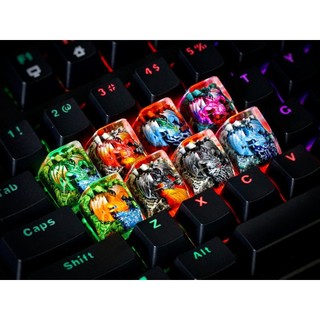 Keycap Dragon, Nút bàn phím rồng, Artisan Keycap, Resin Keycap, phụ kiện bàn phím cơ, nút bàn phím handmade, keycap lẻ
