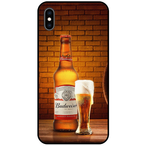 (HOT) Ốp điện thoại bia Budweiser tráng gương dành cho ip6 7 8 s x xs plus xsmax XR( dòng khác ib shop)