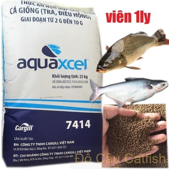 10kg Cám Cá 7414 Cargill Thức Ăn Cá Chép Thức Ăn Cá Trê cám Cá Tra Thức Ăn Cho Cá koi cám cá phi thứ