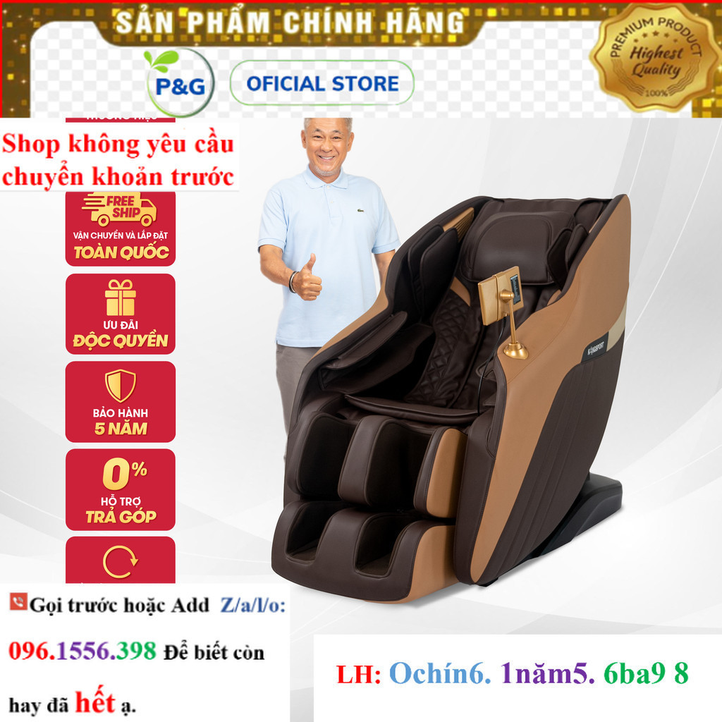 Hãng Ghế massage toàn thân cao cấp KINGSPORT G81 (Brown Coffee)