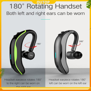 Outop Tai nghe Bluetooth Móc tai Tai nghe Khử tiếng ồn Tai nghe Bluetooth âm thanh nổi không dây rảnh tay