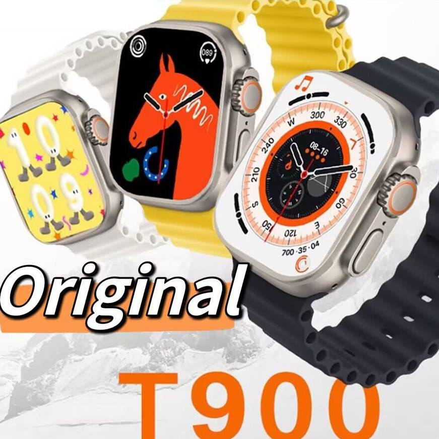 Đồng hồ thông minh T900 Ultra 2023 Màn hình chính hãng 2.09 Inch Series 9 Bluetooth Chống nước 49mm Chơi game Sạc không dây Nhắc nhở tin nhắn nam và nữ Thích hợp cho Android IOS