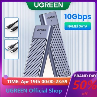  Ugreen Hộp Đựng Ổ Cứng Ngoài M.2 NVMe SATA SSD 10Gbps USB 3.2 Gen2 USB C