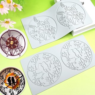 Hoa vòng hoa silicon bánh ren khuôn bánh trang trí dụng cụ biên giới trang trí ren khuôn nhà bếp nướng dụng cụ máy nướng